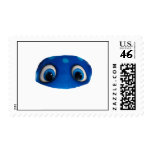 Happy Eyes Blue Cutout postage