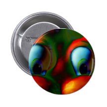 Happy Eyes Solarized Crazy Red Green Pin
