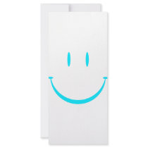 Happy Face: Aqua rack cards by armwin Happy Face: Aqua rack cards
