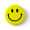 Happy Face Button by screwballgraphics Happy Face Button