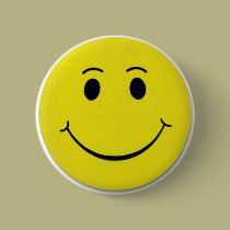 Happy Face Button by Snippies Happy Face Button