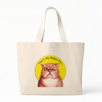 Happy Face cat bags by gailgastfield Happy Face cat bags