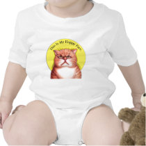 Happy Face cat t-shirts by gailgastfield Happy Face cat t-shirts