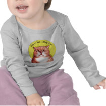 Happy Face cat t-shirts by gailgastfield Happy Face cat t-shirts