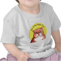 Happy Face cat t-shirts by gailgastfield Happy Face cat t-shirts