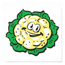 happy face cauliflower posters