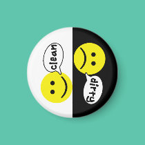 Happy Face CLEAN DIRTY Dishwasher Magnet magnets