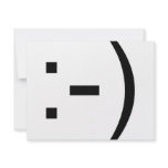 Happy face emoticon! personalized invitations