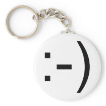 Happy face emoticon! keychains