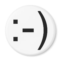 Happy face emoticon! fridge magnets