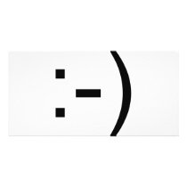 Happy face emoticon! photo cards