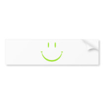 Happy Face: Green bumper stickers
