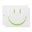 Happy Face: Green invitation
