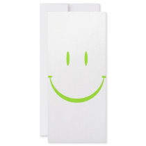 Happy Face: Green rack cards by armwin Happy Face: Green rack cards
