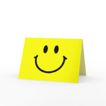 Happy Face Greeting Card
