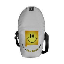 Happy Face - Have a New Mexico Day! Messenger Bag