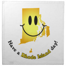 Happy Face - Have a Rhode Island Day! Napkin
