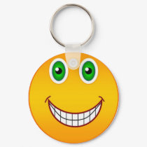 Happy face keychain by slamdunksapparel Happy face keychain