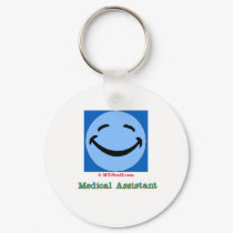 Happy Face Medical Assistant keychains by medical_office_stuff Happy Face Medical Assistant keychains