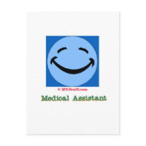 Happy Face Medical Assistant Postcard