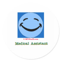 Happy Face Medical Assistant stickers by medical_office_stuff Happy Face Medical Assistant stickers