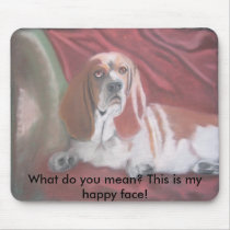 Happy Face - Mouse Pad mousepads by lucindaknowlton Happy Face - Mouse Pad mousepads