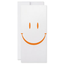 Happy Face: Orange rack cards by armwin Happy Face: Orange rack cards
