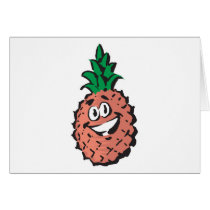 happy face pineapple cards
