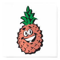 happy face pineapple posters