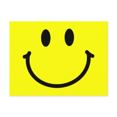 Happy Face Postcard by screwballgraphics