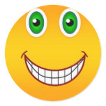 Happy face stickers