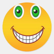 Happy face stickers