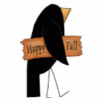 happy fall black crow