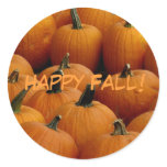 Happy Fall, pumpkins Stickers