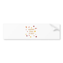 Happy fall ya'll bumper stickers by holidaywhimsy Happy fall ya'll bumper stickers