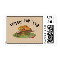 Happy Fall Y'all Postage