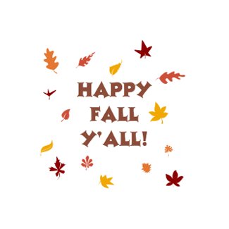 Happy fall ya'll! postcard