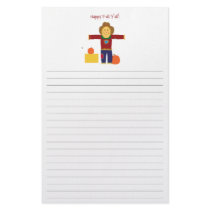 Happy Fall Y'all: Scarecrow lined stationary. stationery by holidaywhimsy Happy Fall Y'all: Scarecrow lined stationary. stationery