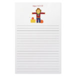 Happy Fall Y'all: Scarecrow lined stationary. stationery