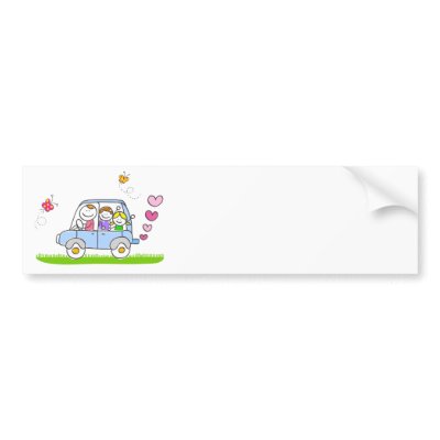 father and children cartoon. father and children cartoon. happy family cartoon bumper