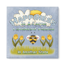 Happy Family Refrigerator Magnet