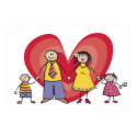 Happy Family Poster (Fair Skin Tone) posters by fat_fa_tin Happy Family Poster (Fair Skin Tone) posters