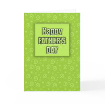 Happy Father's Day #2 (Lime) Card