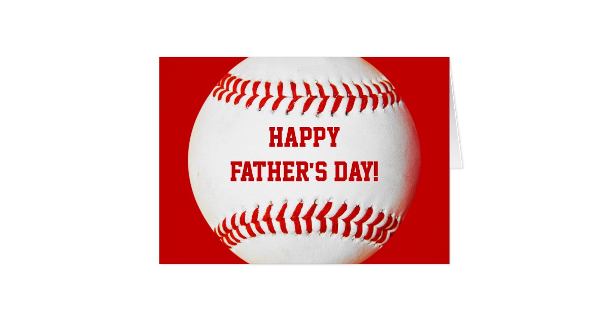 Happy Father's Day Baseball Card | Zazzle