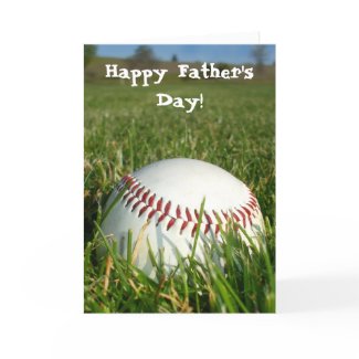 Happy Father's Day Baseball greeting card card