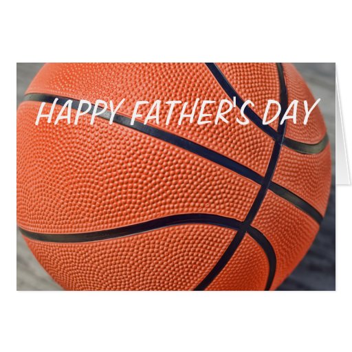 Happy Father's Day Basketball Card Zazzle