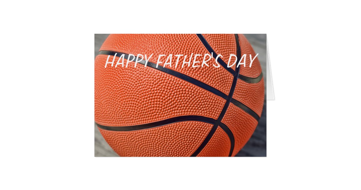 Happy Father's Day Basketball Card Zazzle