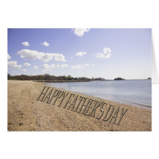 Happy Father's Day Beach Greeting Card