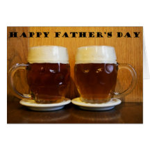 Happy Fathers Day Beer Tankards Card