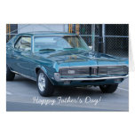 Happy Father's Day Blue Cougar Automobile card